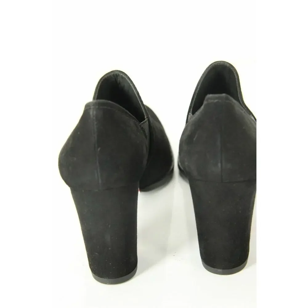 Stuart Weitzman Black Suede CORRAL Ankle Boot Stretch Pumps